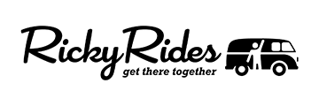 RickyRides Logo BW-W