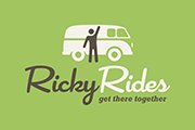 RickyRides Logo C-T-Green